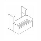 Perlick 7055A Underbar Glass Rack Storage Unit Open Top 24"W X 24"D X 36-1/2"H