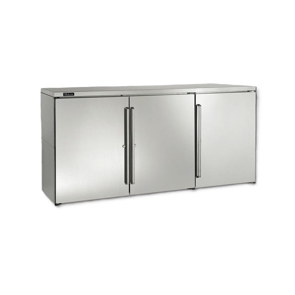 Perlick BBR72 Refrigerated Back Bar Cabinet Three-section 72"W