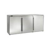 Perlick BBR72 Refrigerated Back Bar Cabinet Three-section 72"W