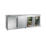 Perlick BBR96 Refrigerated Back Bar Cabinet Four-section 96"W