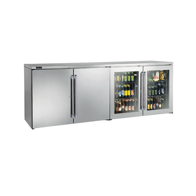 Perlick BBR96 Refrigerated Back Bar Cabinet Four-section 96"W