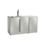 Perlick BBRN60 Narrow Door Refrigerated Back Bar Cabinet Three-section 60"W