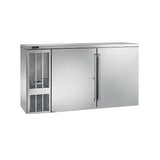 Perlick BBS60-SS-L-STK (QuickShip) Refrigerated Back Bar Cabinet Two-section 60"W