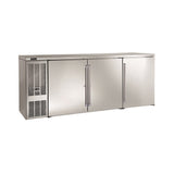 Perlick BBS84-SS-L-STK (QuickShip) Refrigerated Back Bar Cabinet Three-section