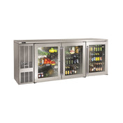 Perlick BBS84_BRSDC Refrigerated Back Bar Cabinet Three-section 84"W