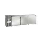 Perlick BBSLP84_BLSDC Low Profile Refrigerated Back Bar Cabinet Three-section