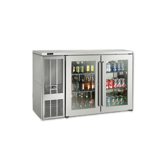 Perlick BBSN52 Narrow Door Refrigerated Back Bar Cabinet Two-section 52"W