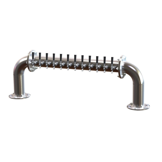 Perlick BP-6R Pass-Thru Brew Pipe Draft Beer Tower Beer Leads Right Accommodates (6) Faucets (faucets Sold Separately)