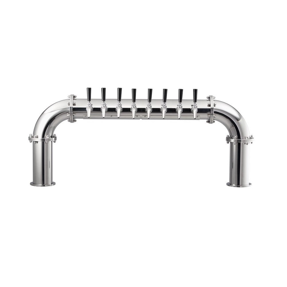 Perlick BP-HL-8L Brew Pipe Draft Beer Tower Beer Leads Left Accommodates (8) Faucets (faucets Sold Separately)