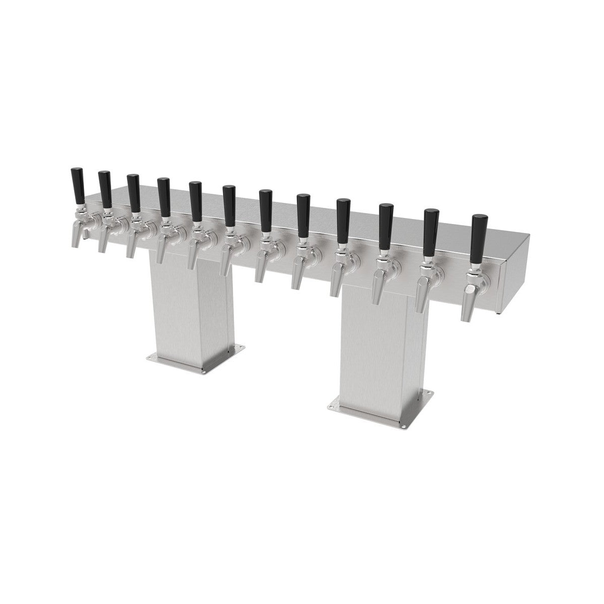 Perlick BT8BPC Bridge Tee Draft Beer Tower Accommodates (8) Faucets (faucets Sold Separately)