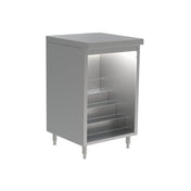 Perlick DBLS-24 Back Bar Liquor Step Cabinet 24"W Flat Top