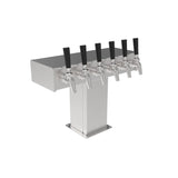Perlick EA2110-6BPC Tee Tower (6) Faucets Beer Air Cooled