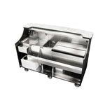 Perlick MOBS-66TS-S Mobile Bar With Hand Sink 66" Total Bartending Width