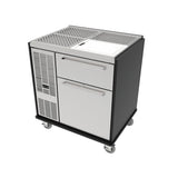 Perlick MOBS-BBS36C Signature Series Mobile Bar Refrigerated Cabinet 7.4 Cu.ft. Volume