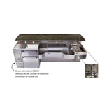 Perlick PTE68-B Tobin Ellis Signature Cocktail Station Pre-configured 68"W O.A.