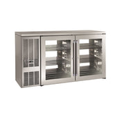 Perlick PTS60 Pass-Thru Refrigerated Back Bar Cabinet Two-section 60"W