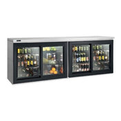 Perlick SDBR96 Sliding Door Refrigerated Back Bar Storage Cabinet Four-section