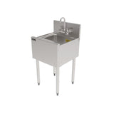 Perlick TS18DS TS Series Underbar Wet Waste Sink Unit 18"W X 18-9/16"D 10" Wide X 14" Front-to-back X 9-1/4" Deep 18 Gauge Stainless Steel Sink