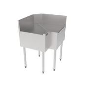 Perlick TS90D-FI TS Series Underbar Inside Corner Drainboard Pitched Drainboard Top