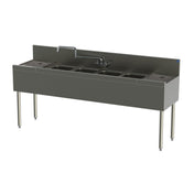 Perlick TSD44C TSD Series Underbar Sink Unit Four Compartment 48"W X 24"D