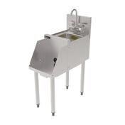 Perlick TSF12BS TSF Series Underbar Blender Station With 18 Gauge Stainless Steel Dump Sink