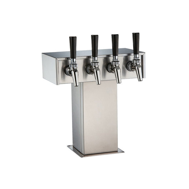 Perlick TT4SS Tee Draft Beer Tower Accommodates (4) Faucets (faucets Sold Separately)