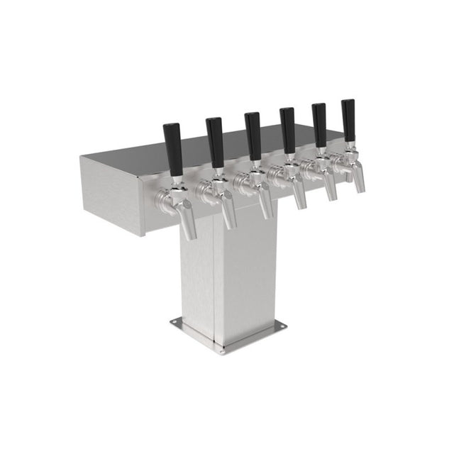Perlick TT5SS Tee Draft Beer Tower Accommodates (5) Faucets (faucets Sold Separately)