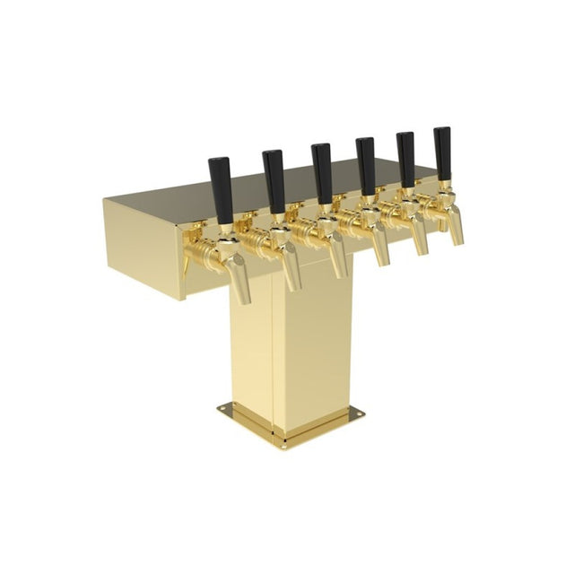 Perlick TT5TF Tee Draft Beer Tower Accommodates (5) Faucets (faucets Sold Separately)
