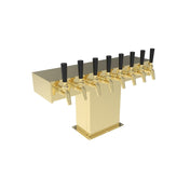 Perlick TT8TF Wide Base Tee Draft Beer Tower Accommodates (8) Faucets (faucets Sold Separately)