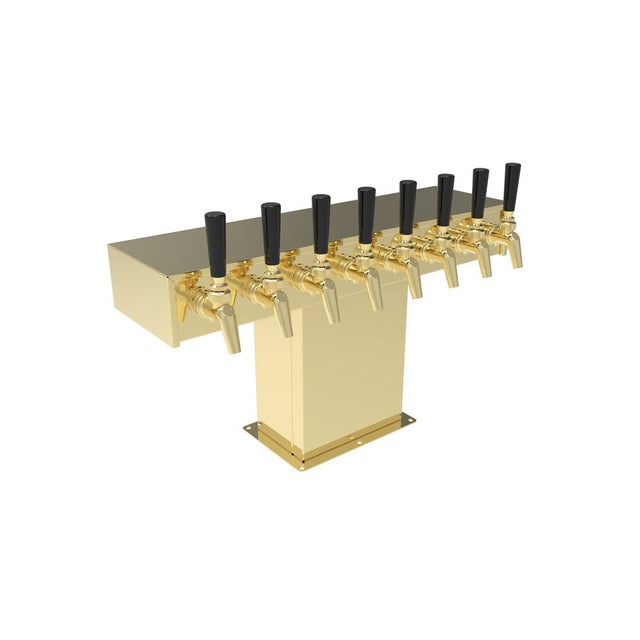 Perlick TT8TF Wide Base Tee Draft Beer Tower Accommodates (8) Faucets (faucets Sold Separately)