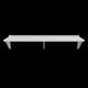 Empura Stainless 1572WS18G Wall Mount Storage Shelf 72"W X 15"D X 16"H Standard Duty 18 Gauge 430 Stainless Steel Shelf And Brackets