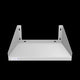 Empura Stainless 1824WMS18G Wall Mount Microwave Shelf 24"W X 18"D X 11.5"H Standard Duty 18 Gauge 430 Stainless Steel Shelf And Brackets