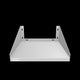 Empura Stainless 2424WMS18G Wall Mount Microwave Shelf 24"W X 24"D X 11.5"H Standard Duty 18 Gauge 430 Stainless Steel Shelf And Brackets