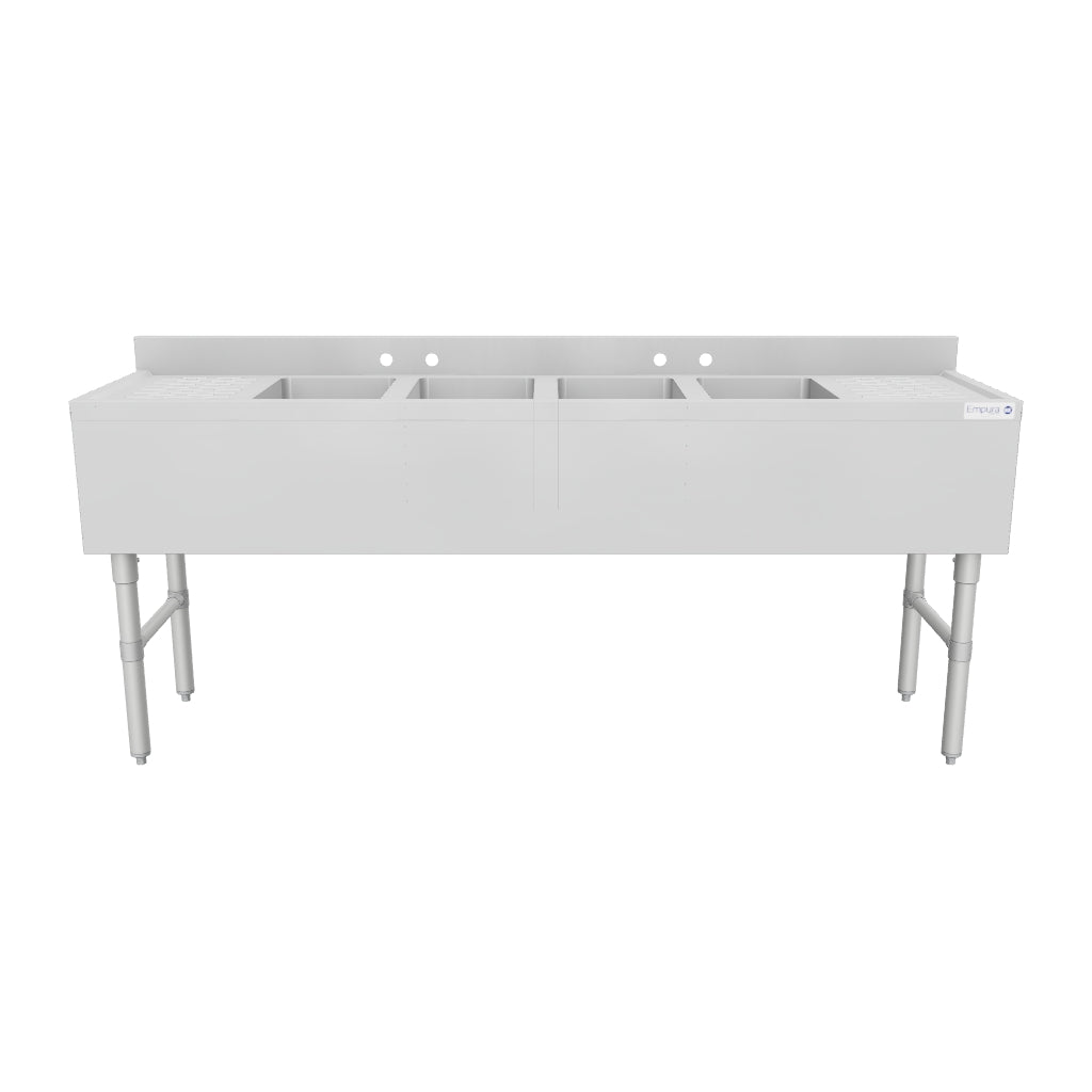 Empura Stainless EB3B101410R Underbar Sink 3D View