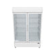 Empura 52" White Swing Glass 2 Door Merchandiser Refrigerator 3D View