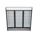 Black Swing Glass 3 Door Merchandiser Refrigerator 3D View