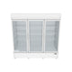 EGM_75W  White Swing Glass 3 Door Merchandiser Refrigerator 3D View