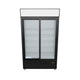 ESM_36B Black Sliding Glass 2 Door Merchandiser Refrigerator 3D View
