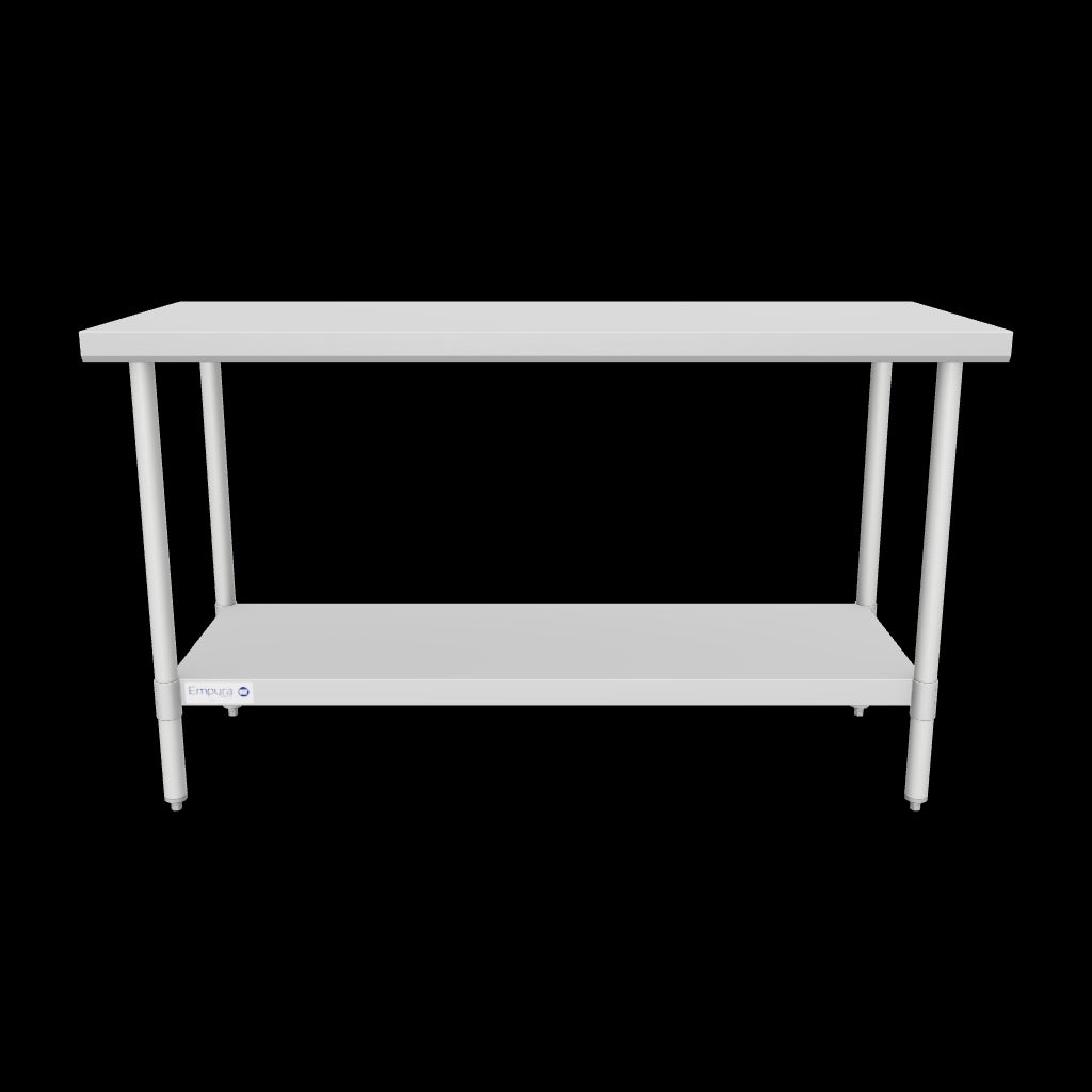 Media: Empura Stainless EWT2460 Work Table 60"W X 24"D X 35"H Economy Duty