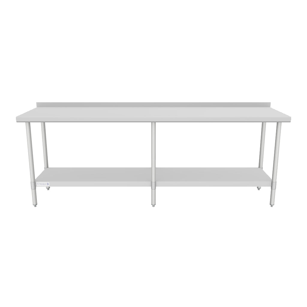 Empura Stainless EWT2B2496 Work Table 96"W X 24"D X 35"H Economy Duty