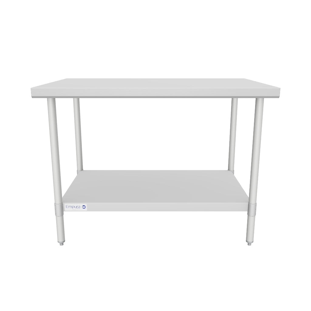 Empura Stainless EWT3048 Work Table 48"W X 30"D X 35"H Economy Duty