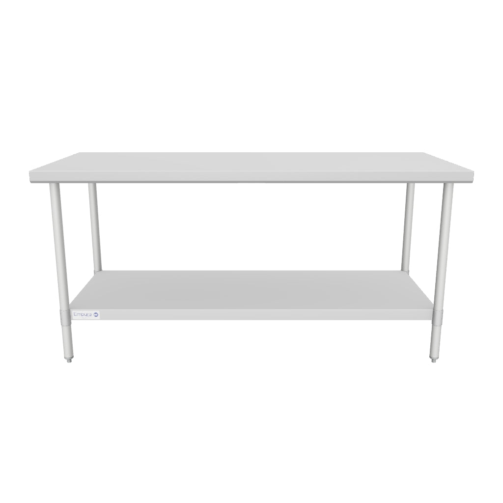 Empura Stainless EWT3072 Work Table 72"W X 30"D X 35"H Economy Duty