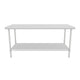 Empura Stainless EWT3072 Work Table 72"W X 30"D X 35"H Economy Duty