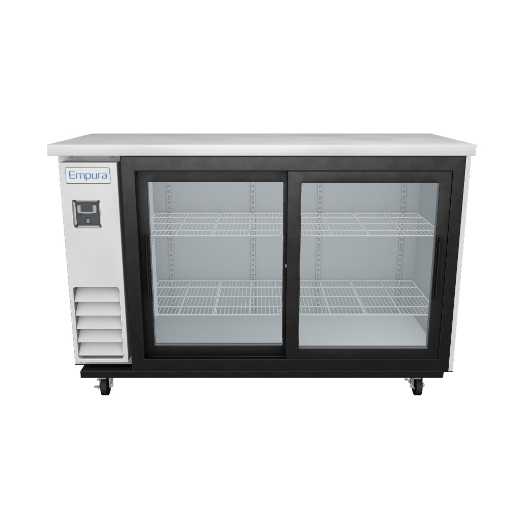 Empura Refrigeration E-KBB60-2G-24SD-S Back Bar Cooler 3D View