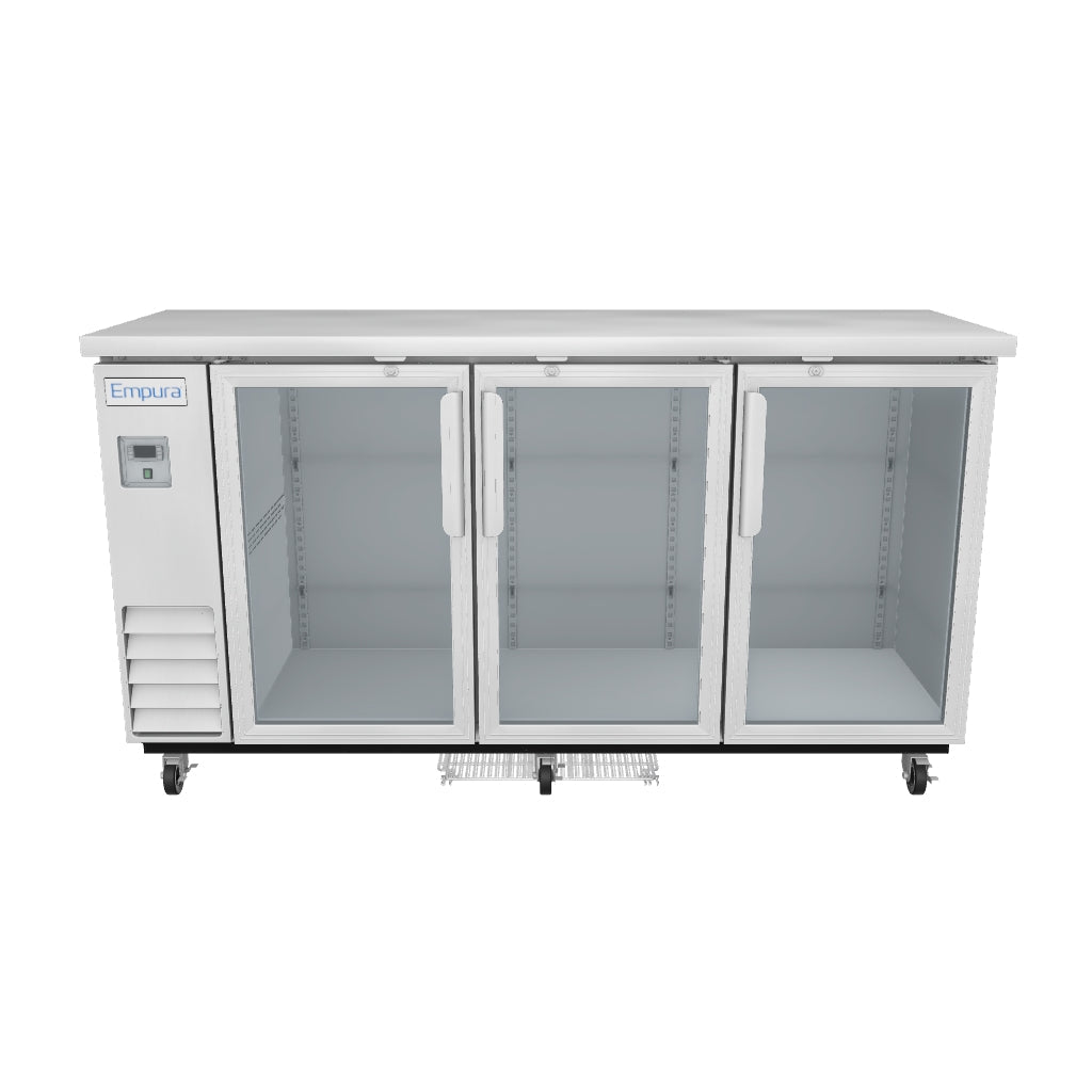  Empura Refrigeration E-KBB72-3G-24-S Back Bar Cooler 3D View