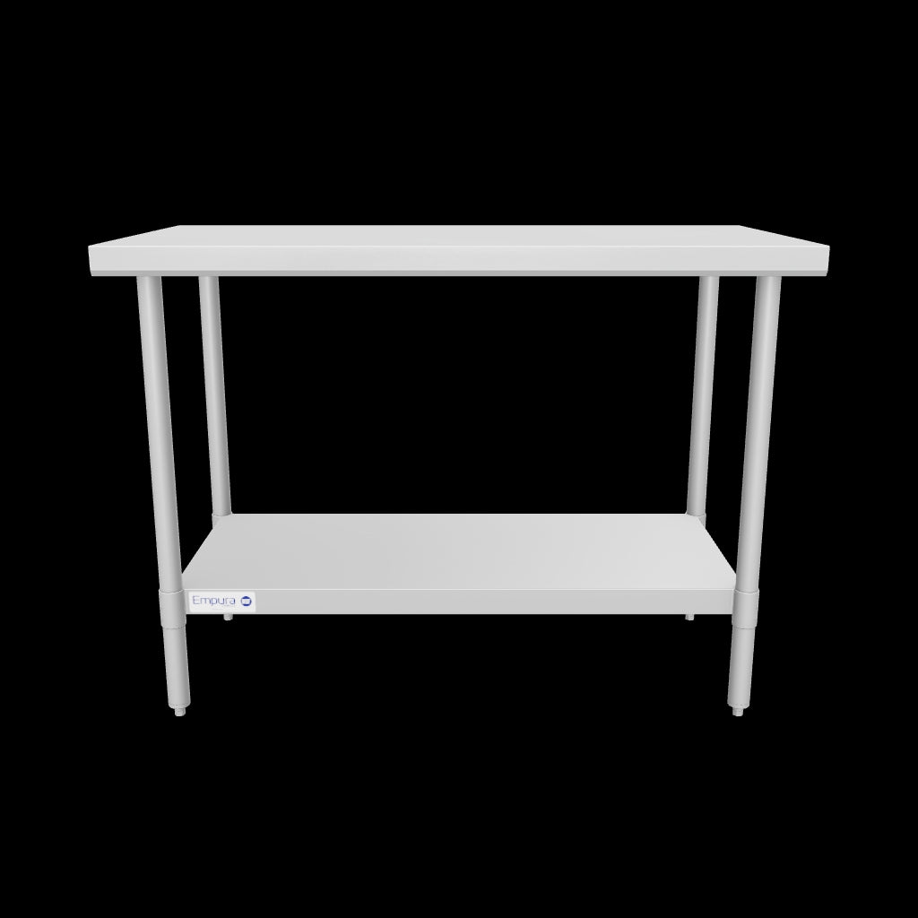 Empura Stainless SWT2448 Work Table 48"W X 24"D X 35"H No Backsplash Super Duty