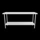 Empura Stainless SWT2472 Work Table 72"W X 24"D X 35"H Super Duty No Backsplash