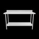 Empura Stainless SWT4B2460 Work Table 60"W X 24"D X 35"H Super Duty 4 Inch Backsplash