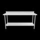 Empura Stainless SWT4B2472 Work Table 72"W X 24"D X 35"H Super Duty 4 Inch Backsplash