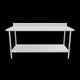 Empura Stainless SWT4B3072 Work Table 72"W X 30"D X 35"H 4 Inch Backsplash